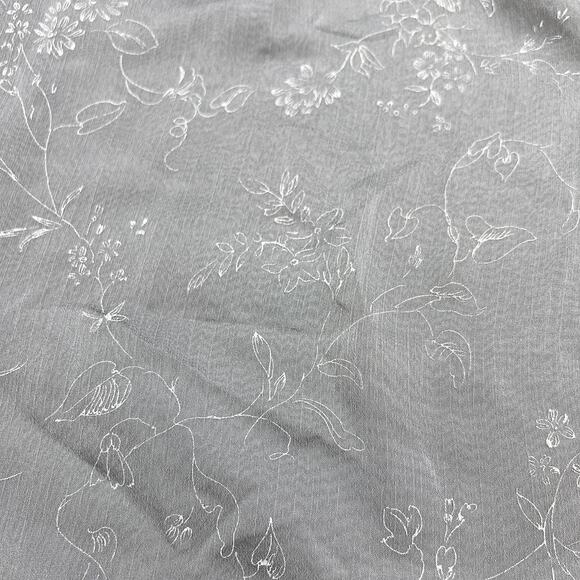 Venezia Vintage 90s Floral Maxi Skirt Gray A Line Women's 16 Dark Academia - Picture 4 of 8